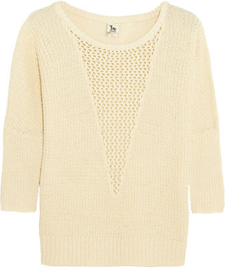 L'Agence LA't by Open-knit cotton-blend sweater