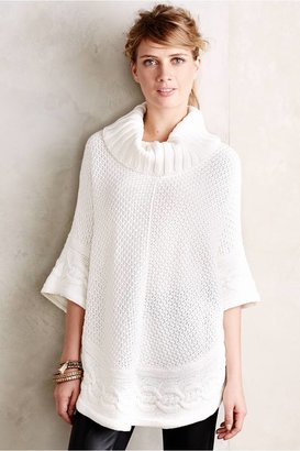Anthropologie Moth Gamine Cable Poncho
