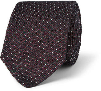 Dunhill Patterned Mulberry Silk Tie