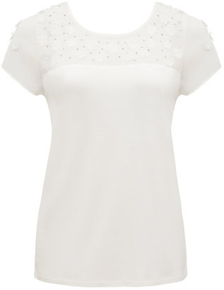 Forever New Victoria flower applique top