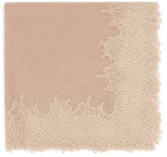 Janavi Lace border cashmere shawl