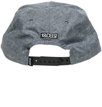 10.Deep The Larger Living Snapback Hat in Heather Grey