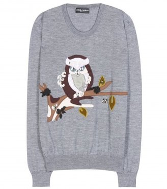 Dolce & Gabbana Embellished Cashmere And Silk Sweater