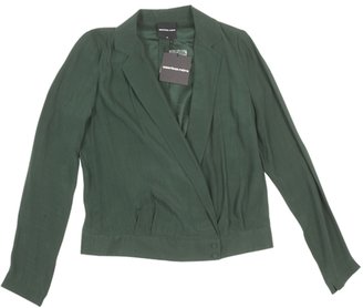American Retro Green Silk Jacket