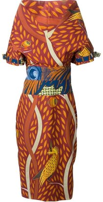 Stella Jean kimono style printed dress