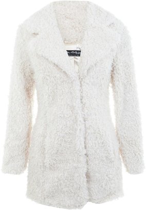 Miss Selfridge Teddy Bear Faux Fur Coat