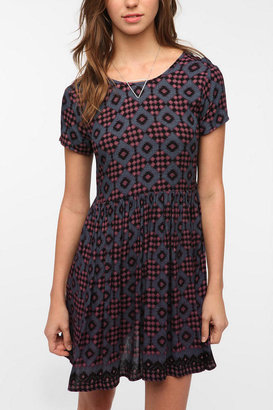 Urban Outfitters Pins And Needles Lace-Up Back Babydoll Dress
