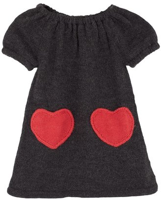 Oeuf Charcoal Heart Dress