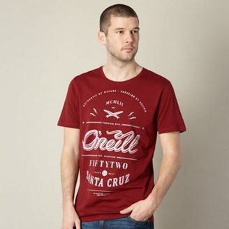 O'Neill O ́Neill Maroon 'Santa Cruz' t-shirt