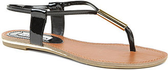 Steve Madden Hamil patent leather thong sandals
