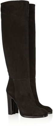 Alaia Suede knee boots