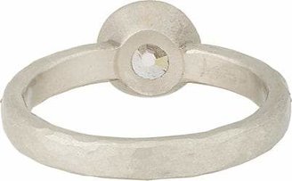 Malcolm Betts Women's Diamond & Hammered Platinum Ring - Platinum