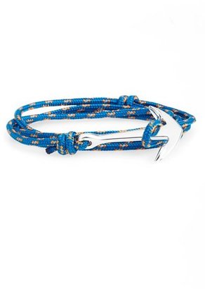 Miansai Silver Anchor Rope Bracelet