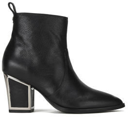 Kat Maconie Women's Hyacinth Block Heeled Leather Ankle Boots Black