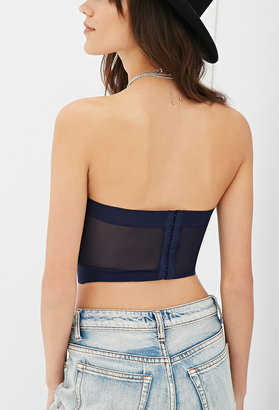 Forever 21 Floral Lace Overlay Bustier