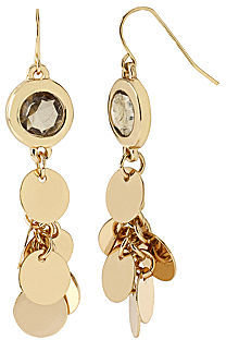 JCPenney Worthington Gold-Tone Chandelier Earrings with Crystal Stones