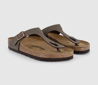 Birkenstock Gizeh Toe Thong Footbed Sandals Brown Moca