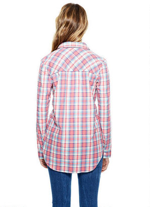 Delia's Flannel Button Down Shirt in Pink