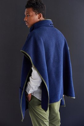 Urban Outfitters RTH X Urban Renewal Remade Funnel-Neck Blanket Poncho