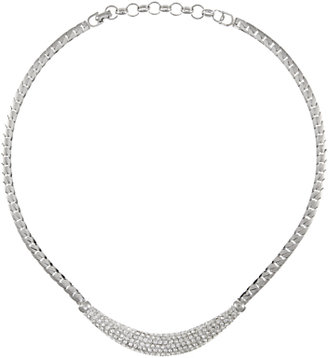 Christian Dior Eclectica Vintage 1980s Chrome Plated Snake Chain Necklace, Silver