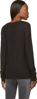 BLK DNM Black Open-Knit Mohair Sweater