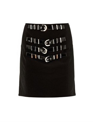 Versace Buckle detail mini skirt