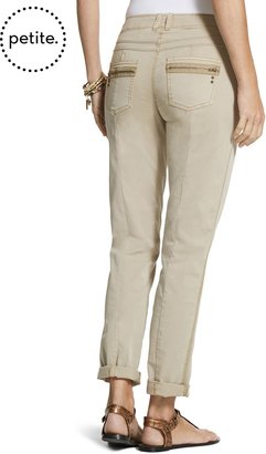 Chico's Petite Casual Cotton Utility Ankle Pants