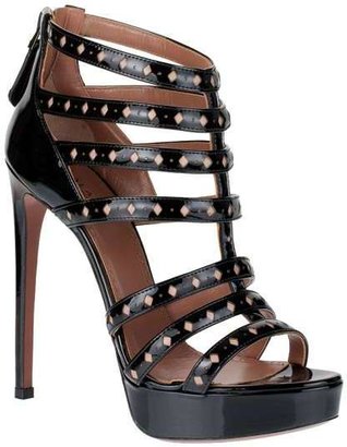 Alaia Patent leather cage sandal