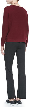 Eileen Fisher Thermal-Stitch Long-Sleeve Box Top, Petite