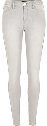 River Island Womens Grey washed Molly jeggings