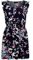 Dorothy Perkins Womens Navy Butterfly Print Tunic- Blue