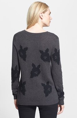 Tibi 'Melting Floral' Intarsia Sweater