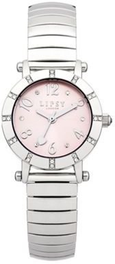 Lipsy Ladies silver tone expander watch