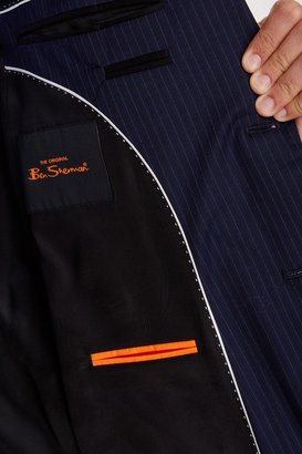 Ben Sherman Navy Blue Pinstripe Two Button Wool Suit Separates Jacket