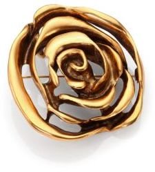 Oscar de la Renta Rose Convertible Pendant Necklace/Brooch