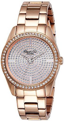 Kenneth Cole New York Women's KC4958 Classic Triple Rose Gold Bracelet Stone Dial Watch