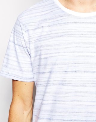 Selected T-Shirt With Reverse Stripe
