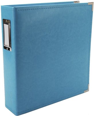 We R Memory Keepers Classic Leather 3-Ring Album -  8.5 x 11 inch, Aqua