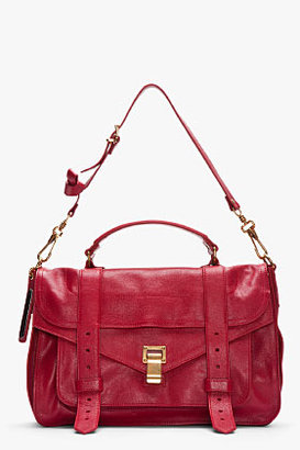 Proenza Schouler Medium Chianti red Lux Leather PS1 Messenger Bag