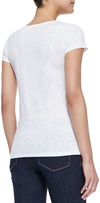Neiman Marcus Majestic Paris for Soft Touch Short-Sleeve Tee