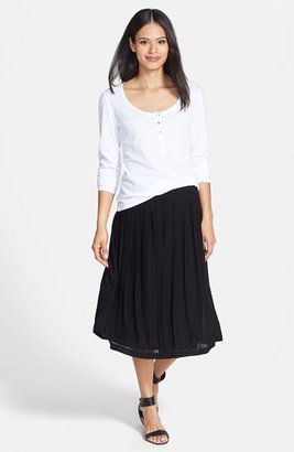 Eileen Fisher Pleat Silk Skirt (Online Only)