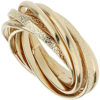 Gold Multi Crossover Rings