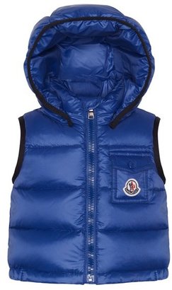 Moncler 'Brice' Hooded Down Vest (Baby Girls)