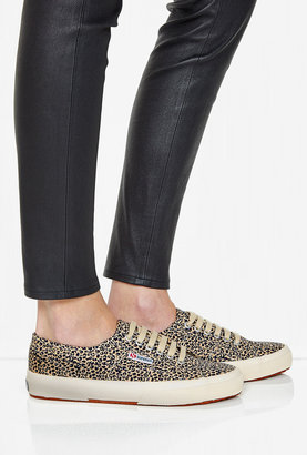 Superga Leopard Spotted Lace Up Pump