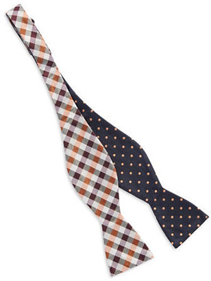 Ben Sherman Plaid Bow Tie