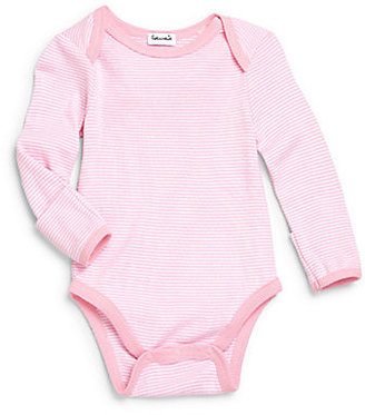 Splendid Infant's Striped Mitten-Cuff Bodysuit