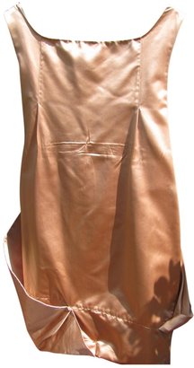 Miu Miu Gold Silk Dress