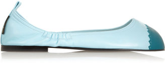 French Sole Plain Jane leather ballet flats