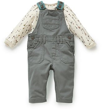 Marks and Spencer Indigo Collection 2 Piece Twill Dungaree and Bodysuit Outfit