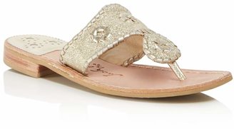 Jack Rogers Thong Sandals - Sparkle Glitter